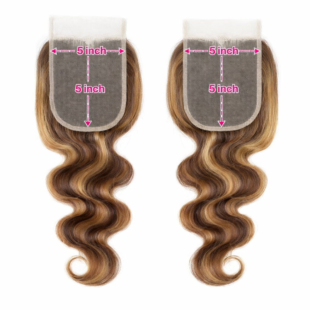 5x5 Invisible Highlights HD Mirco-Knot Lace Closure