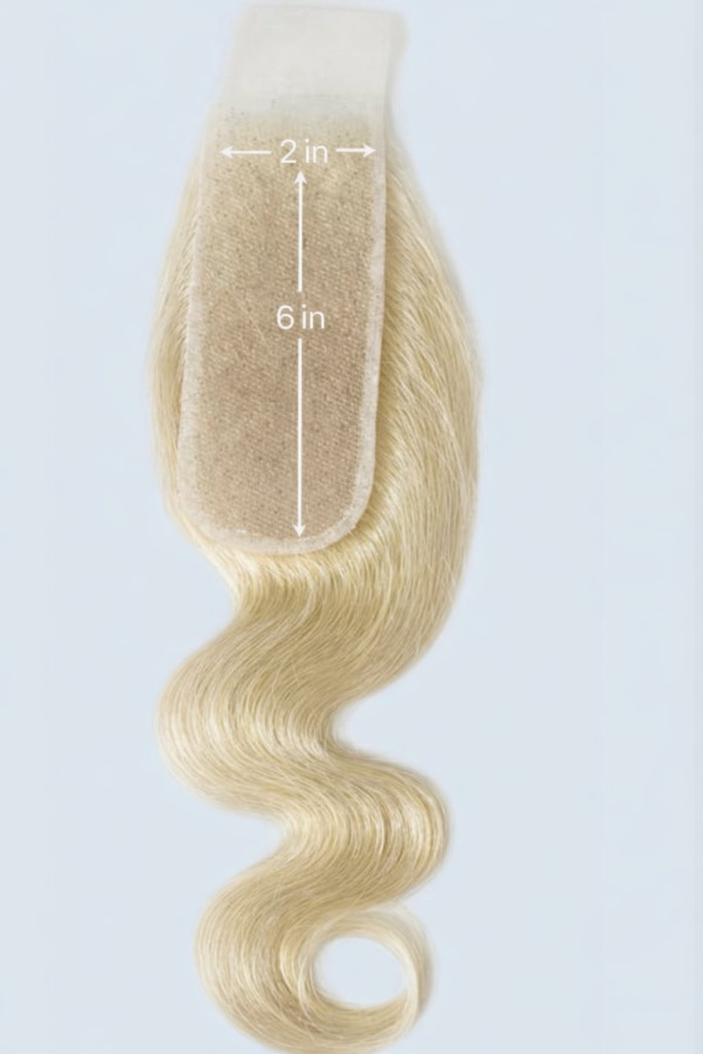 2x6 Blonde Invisible HD Micro-Knot Closure