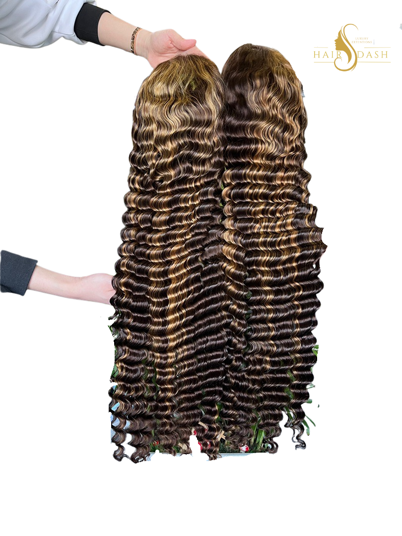 Milan Muse- Highlights Runway Defined Coily Luxe Deep Wave HD Lace Front Wig