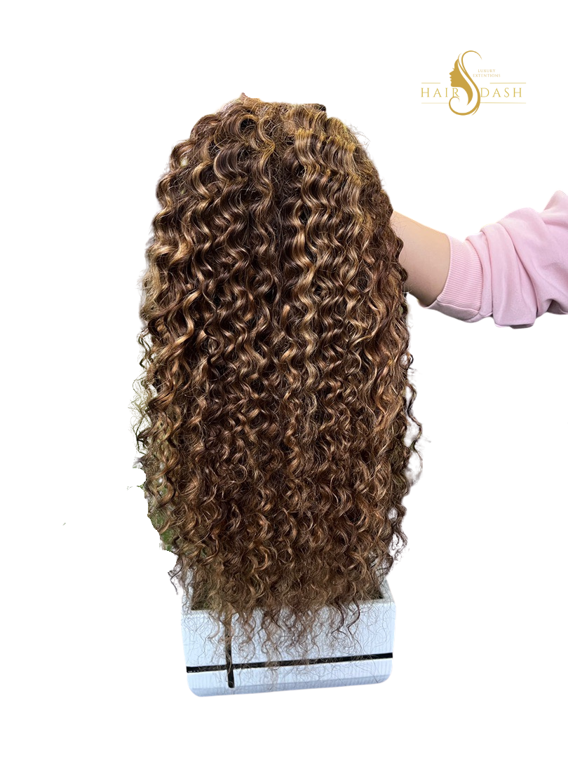 Monaco Glam- Highlights Exotic Plush Curls HD Lace Front Wig